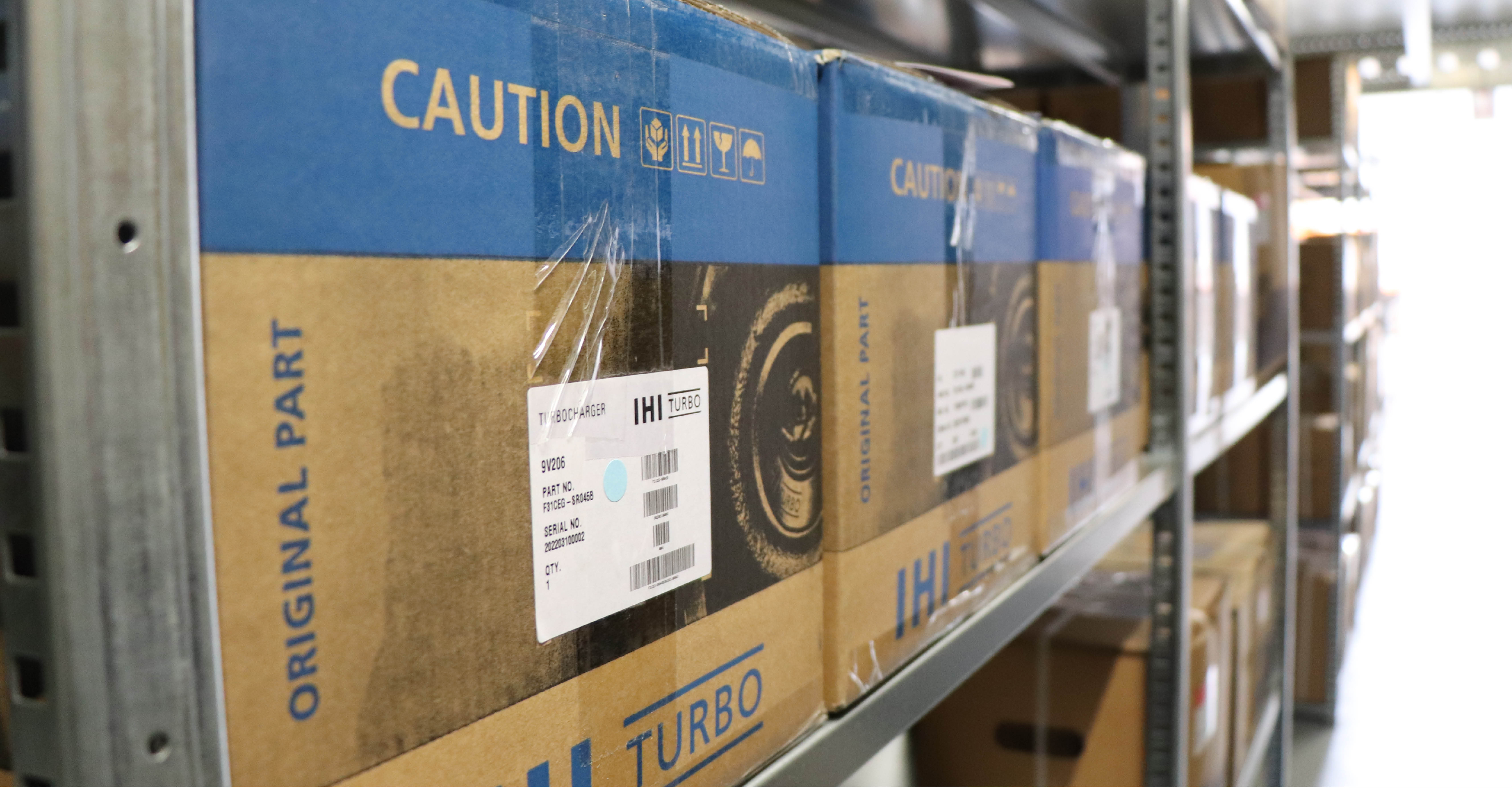 ihi turbo voorraad dozen magazijn